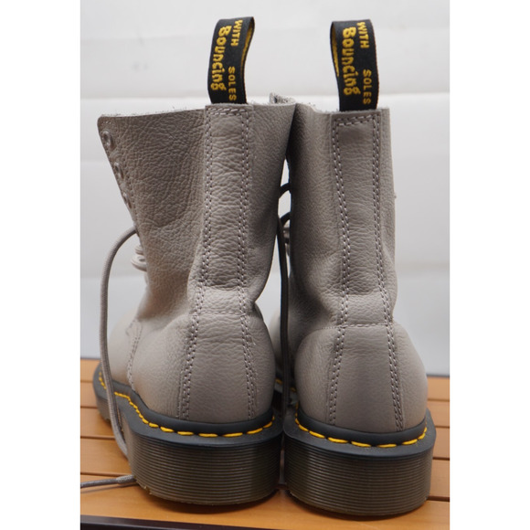 Dr. Martens Light Gray Lace-Up Boots - Picture 4 of 9
